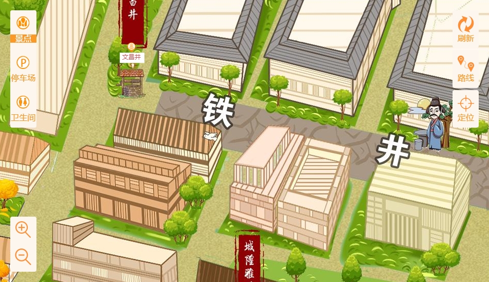 青松路街道智慧景区：手绘地图与语音导览的完美融合